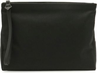 Bottega Veneta Black Nylon Leather Clutch Bag (Pre-Owned)