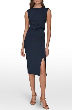 DKNY Twist Waist Sheath Dress in Nightfall at Nordstrom, Size 14