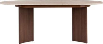 Calicosy Mesa de comedor extensible 8 pers l160/200 cm - efecto travertino