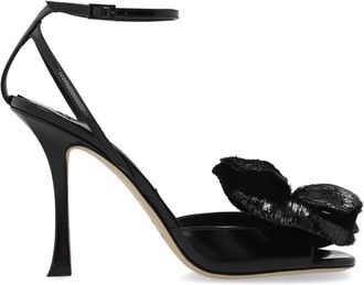Jimmy Choo London Mimmi Sandalen met Hak - Dames - Sandalen met hakken - Zwart - 36 EU - Leer - Schoenen