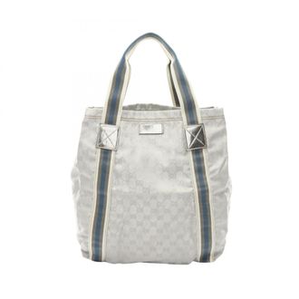 Gucci Multi-Color Silver Canvas Tote Bag (Pre-Owned)