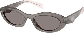 Prada PR 26ZSF Asian Fit 20F80Q Womens Sunglasses Grey Size 56