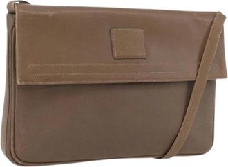 Gucci Pre-owned Cross Body Bags, female, Brown, Size: ONE SIZE Pre-owned Leather Cross Body Bag