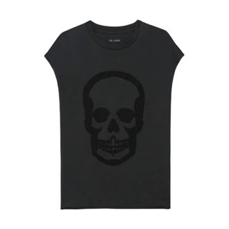 Zadig&Voltaire Dames, Tops, Grijs, Maat: S Katoen