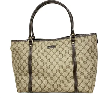 Gucci Brown Pvc Tote Bag (Pre-Owned)