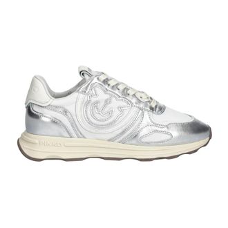 Pinko Pinko, Dames, Schoenen, Grijs, Maat: 36 EU Leer