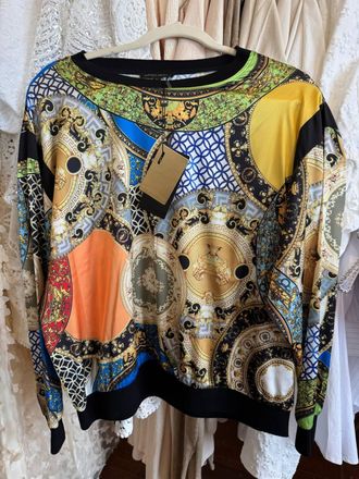 Alberto Makali Womens Baroque Pullover Top In Multi