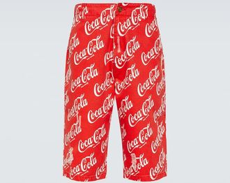 ERL Printed cotton canvas Bermuda shorts