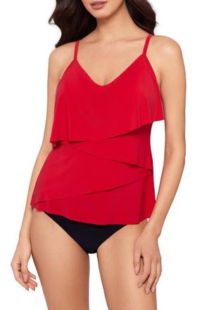 Magic Suit By Miraclesuit Chloe Tankini Top in Mars at Nordstrom, Size 16