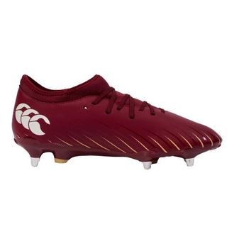Canterbury Of New Zealand Unisex Adult Speed Falcon Team Soft Ground Rugby Boots (Red Dahlia) - Size UK 15