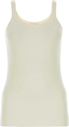 Bottega Veneta Ivory Wool Tank Top