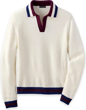 Paul Fredrick Wool Johnny Collar Sweater