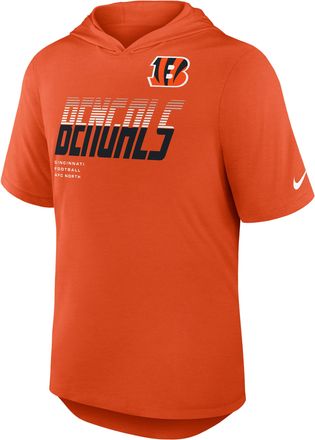 Nike Cincinnati Bengals Nike Mens Dri-FIT NFL Hooded T-Shirt in Orange | 03NB89M9A-W9H