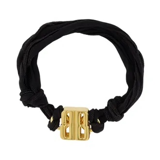 Balenciaga Nano Ribbon Bb Bracelet - female - Balenciaga - Bracelets - Yellow - ONE SIZE - Accessories