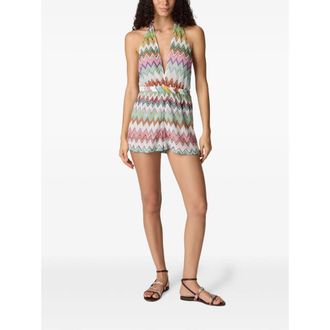 Missoni V-neck Zigzag Playsuit