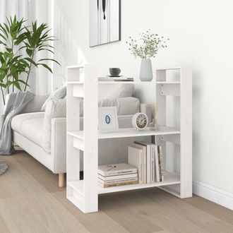 vidaXL Vidaxl - Estanter&iacute;a/divisor De Espacios Madera Pino Blanco 80x35x91 Cm