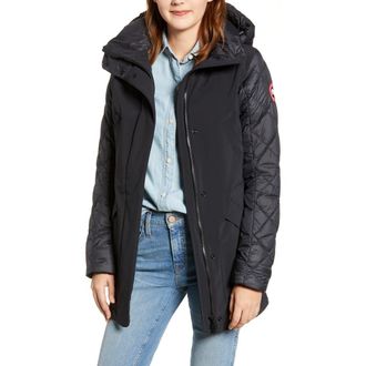 Canada Goose Berkley 675 Fill Power Hooded Waterproof Jacket in Black at Nordstrom, Size Small