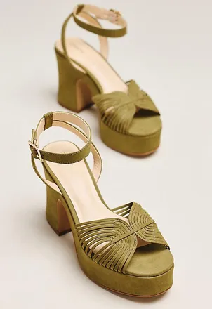 Maeve Lorelei Leather Platform Sandals
