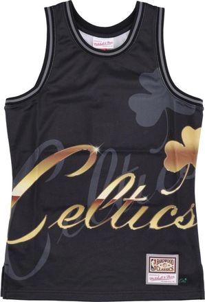 Mitchell & Ness Boston Celtics Tank Top Hardwood Classics - Heren - Fitness - Zwart - S - Polyester - Fitness