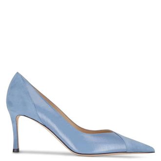 Jimmy Choo London Cass 75 Mixed Leather Pumps, Brand Size 34.5 ( US Size 4.5 )