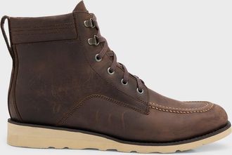 Peter Millar Mens Alpine Descent Leather Hiking Boots