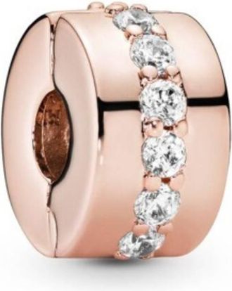 Pandora Rose Clip With Clear Cubic Zirconia