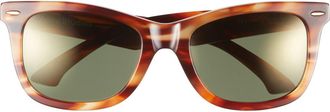 Acne Studios Afare Square Sunglasses in Brown/Gold at Nordstrom