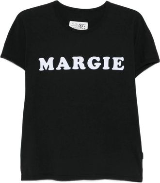 Maison Margiela Camiseta Margie - Tops - Mujer - Negro - M