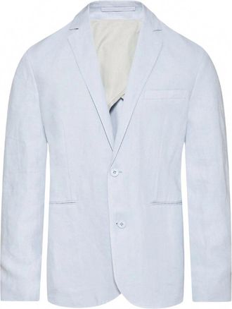 Orlebar Brown Mens Ullock Linen Blazer In Light Island Sky