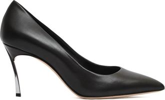 Casadei Blade Pump - Dames - Pumps - Zwart - 36 1/2 EU - Leer - Schoenen