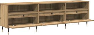 vidaXL Vidaxl - Gabinete de tv Roble artisan 150 x 30 x 44.5 cm