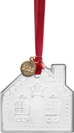 Orrefors Gingerbread House 2025 Annual Holiday Ornament in Clear at Nordstrom
