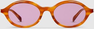 Gucci Round Frame Sunglasses, Purple
