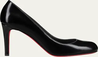 Christian Louboutin 85mm Pumppie Abrasivato Calfskin Leather Pumps