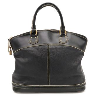Louis Vuitton Black Noir Suhali Leather Leather Handbag Tote Bag (Pre-Owned)