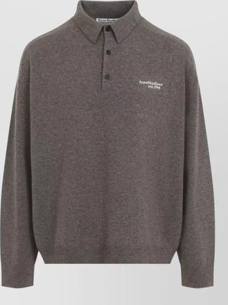 Acne Studios wool yak wool polo sweater