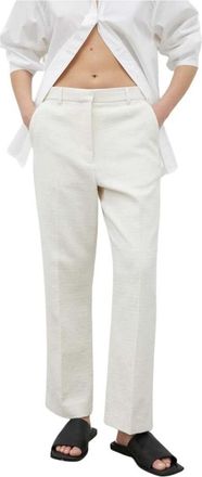 Day Birger Et Mikkelsen High Waist Straight Broeken - Dames - Straight fit broeken - Beige - S - Katoen - Broeken