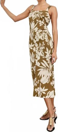 Rails Damaris Midi Dress In Olive Tropic