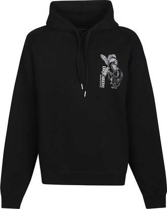 Dsquared2 Relax Fit Sweatshirt - Heren - Hoodies - Zwart - L - Hoodies & sweatvesten
