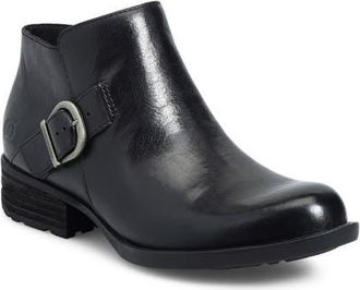 Børn Kace Bootie in Black Leather at Nordstrom, Size 9.5