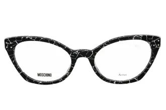 Moschino MOS582 Cat-Eye Acetate Eyeglasses - Black