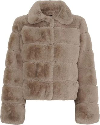 Notyz Notyz, Jassen, Dames, Beige, 3Xl, Nepbont, Nepbont Jas
