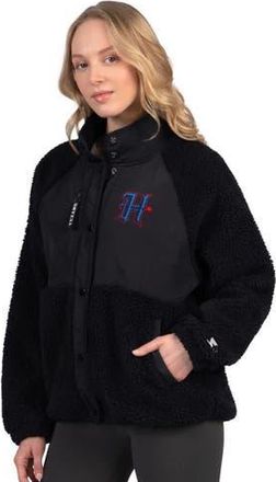 Starter Womens Starter Navy Houston Texans On the Ball Sherpa Jacket at Nordstrom, Size Large