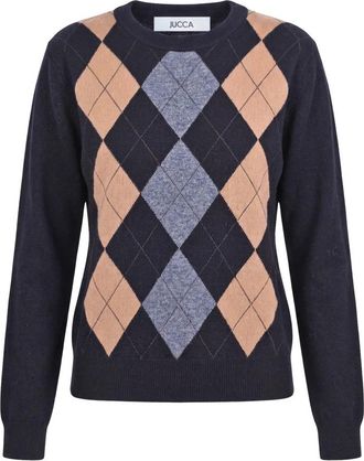 Jucca Trui met ronde hals - Dames - Ronde hals truien - Zwart - S - Katoen - Truien & Vesten