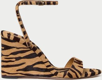 Loeffler Randall Womens Gavi Zebra Wedge In Brown