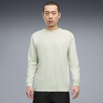 Puma T-shirt a maniche lunghe con grafica Run Culture Collective da uomo, Abbigliamento, Verde, XXL