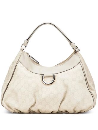 Gucci 2000-2015 Guccissima Abbey D Ring shoulder bag - women - Calf Leather/Leather - One Size - White