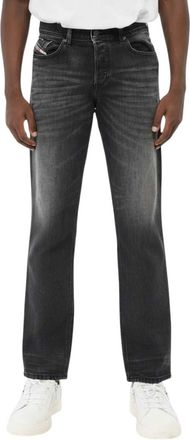 Diesel Black Regular Mid Rise Jeans