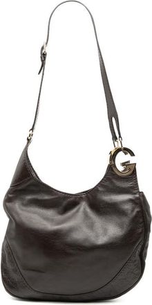 Gucci Pre-owned Gucci Guccissima Trimmed Leather Charlotte Crossbody 203508 486628