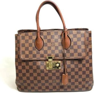Louis Vuitton Tweedehands Canvas Louis Vuitton tassen - Dames - Vintage Handtas - Bruin - ONE Size - Vintage